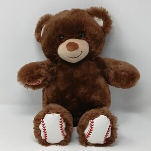 Build a Bear Workshop Plush Bear 16" Brown with Baseball Feet Pads BAB 2020